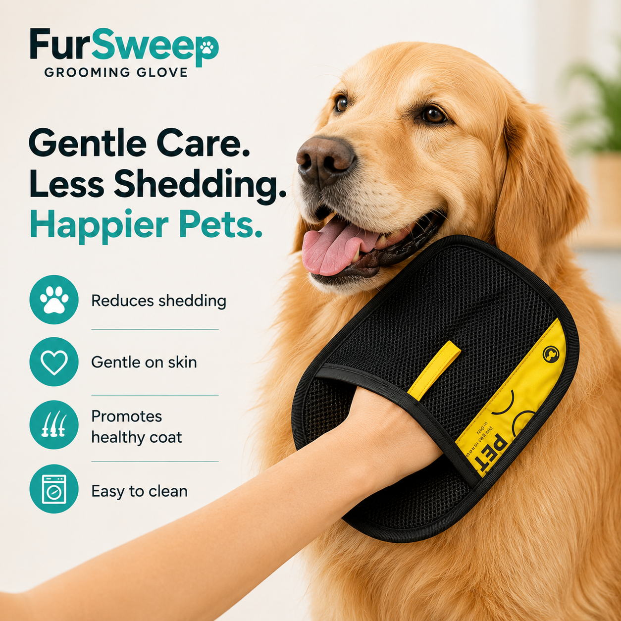 FurSweep Grooming Glove
