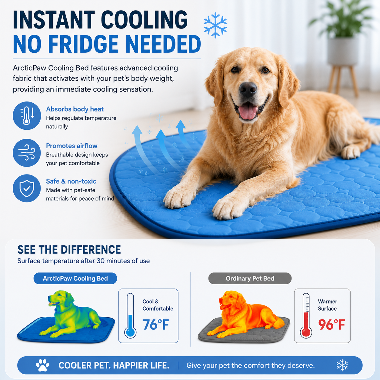 ArcticPaw Cooling Bed