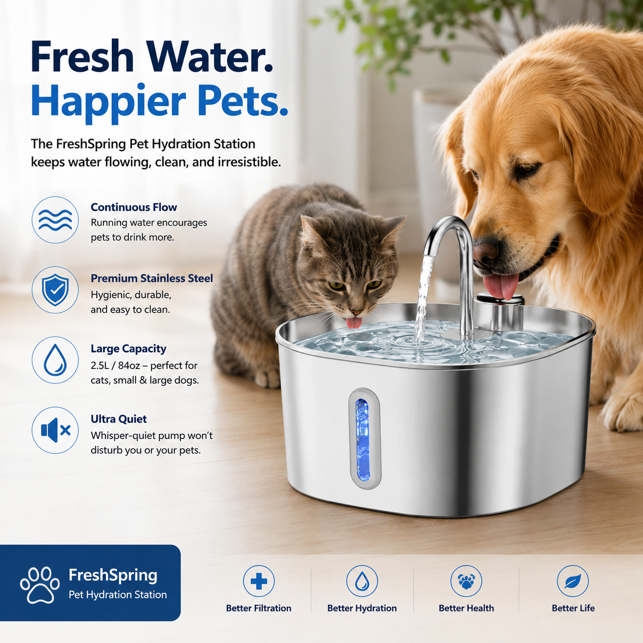 FreshSpring Pet Hydration Station