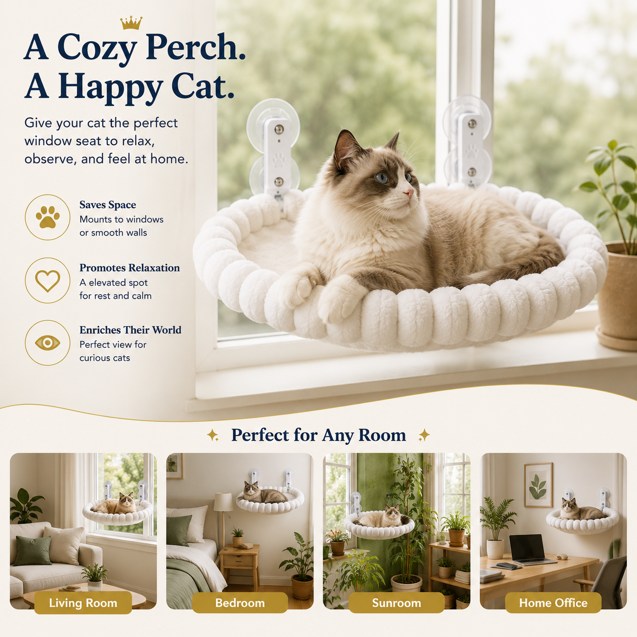 RoyalRest Luxury Cat Lounge