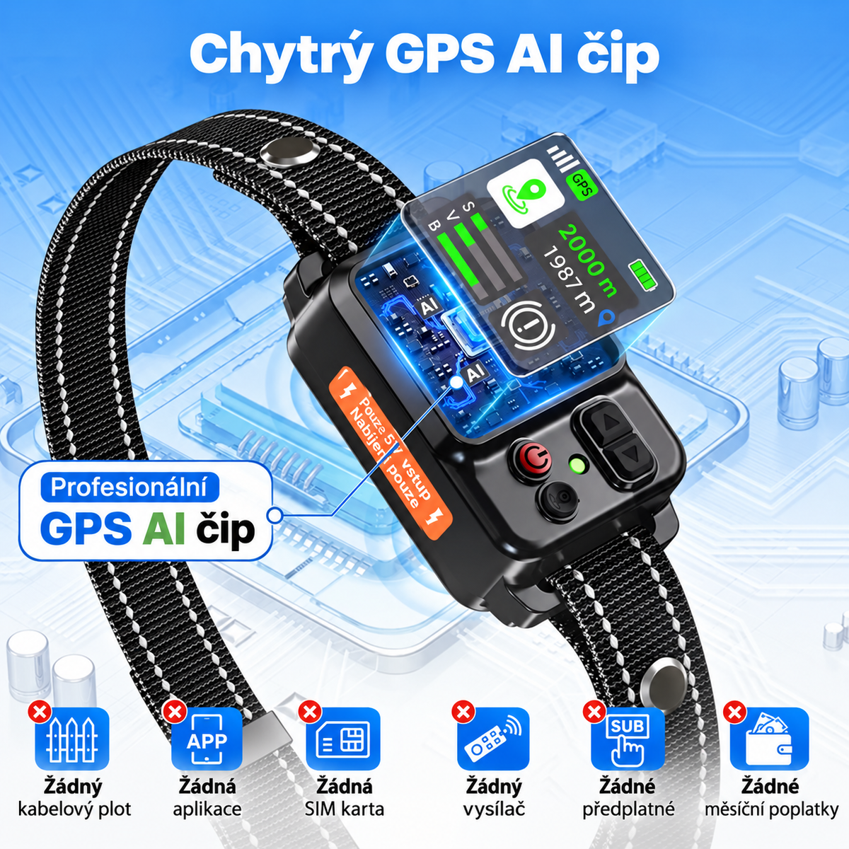 Výcvikový GPS obojek GeoGuard