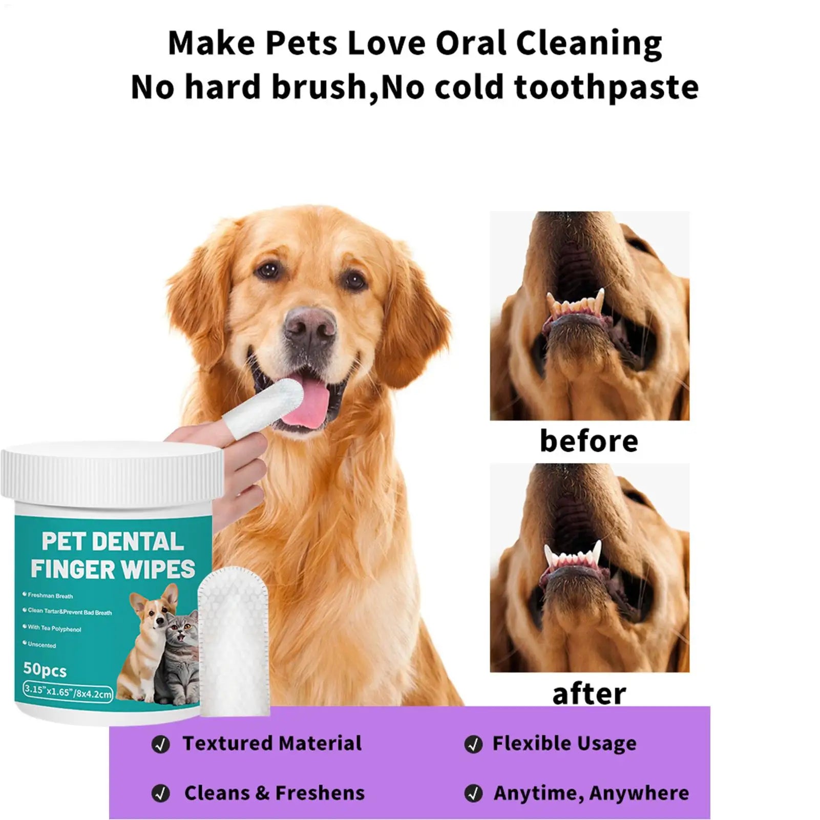 FreshBite Dental Wipes
