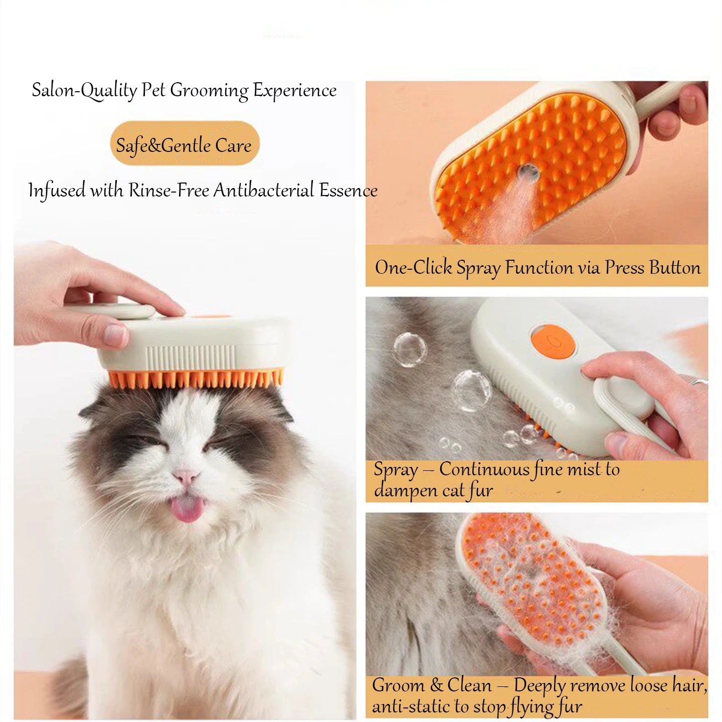 MistPaw 3-in-1 Grooming Comb